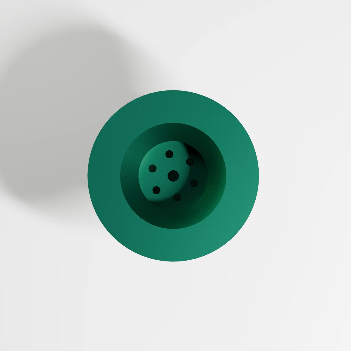 M Series Carb Bowl Piece — Emerald, top view