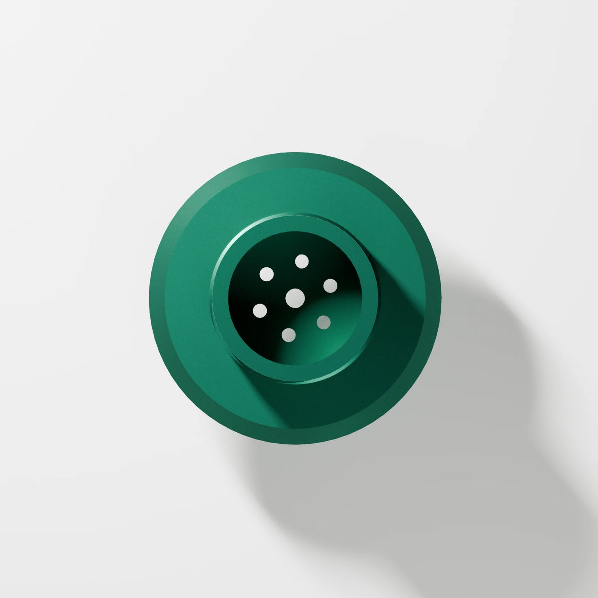 M Series Carb Bowl Piece — Emerald, underside view