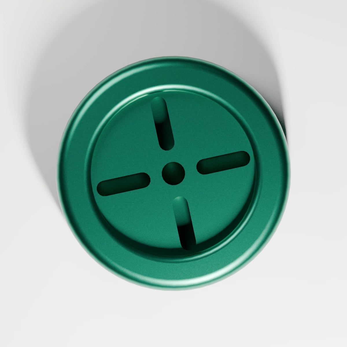 M1 Internal Chamber Cap — Emerald, top view