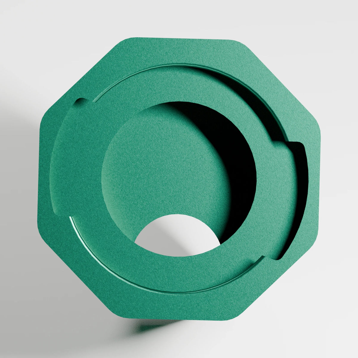 M1 Mouth Piece — Emerald, underside view