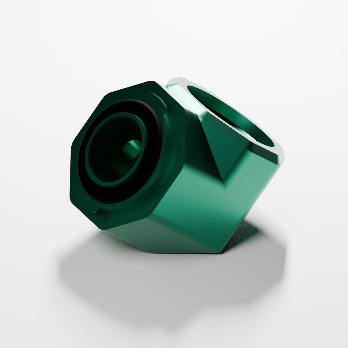 M1 Bowl Piece — Emerald, opposite view