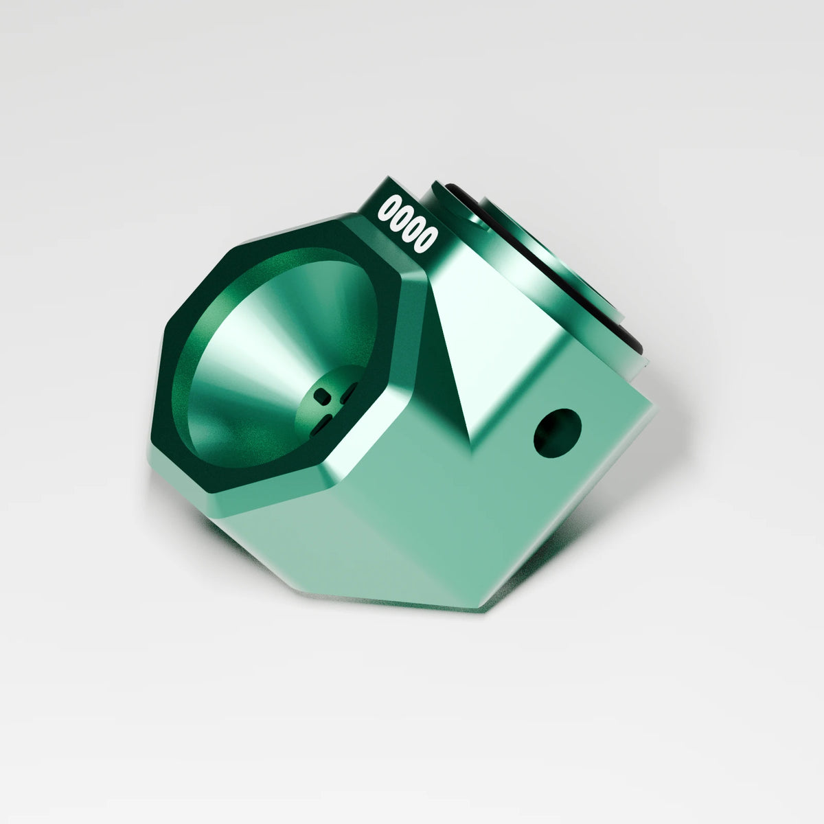 M1 Bowl Piece — Emerald, three quarter view