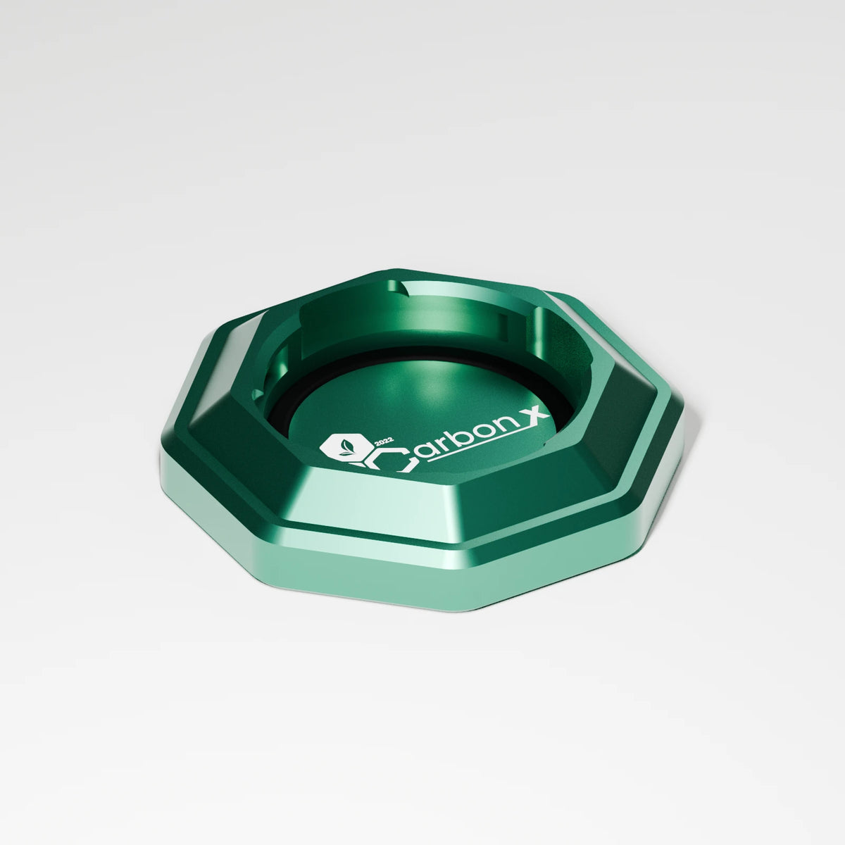 M2 Base Plate — Emerald, three quarter view