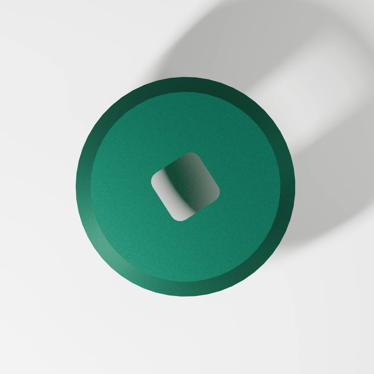 M2/M3 Downstem Cap — Emerald, underside view