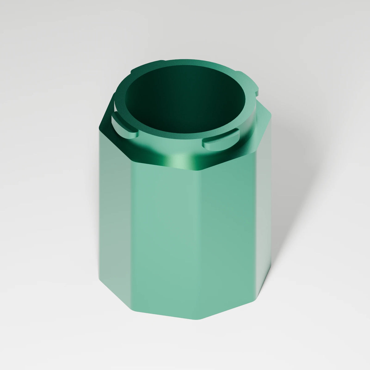 M2/M3 Medium Chamber — Emerald, three quarter view