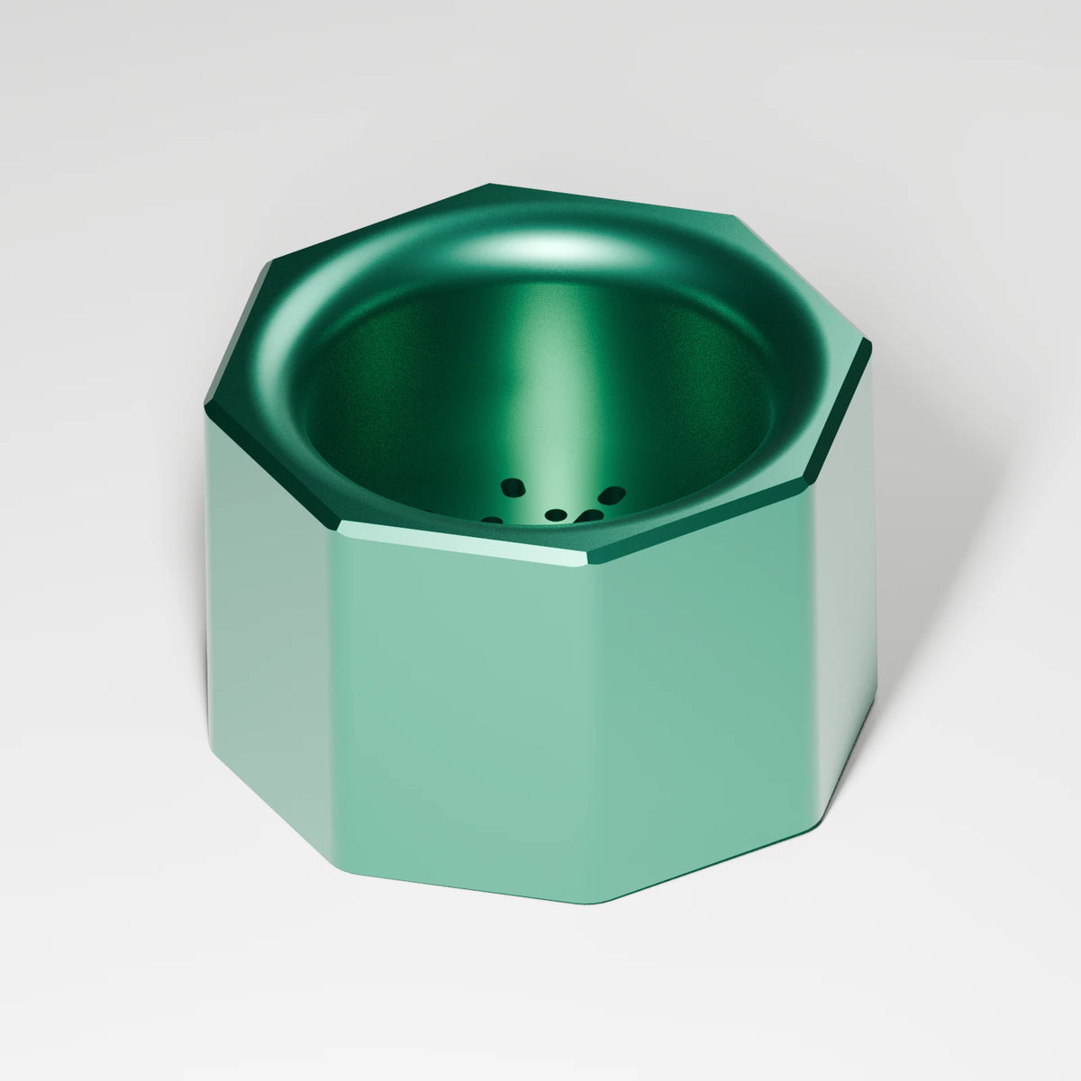 M2/M3 Mouthpiece — Emerald, three quarter view