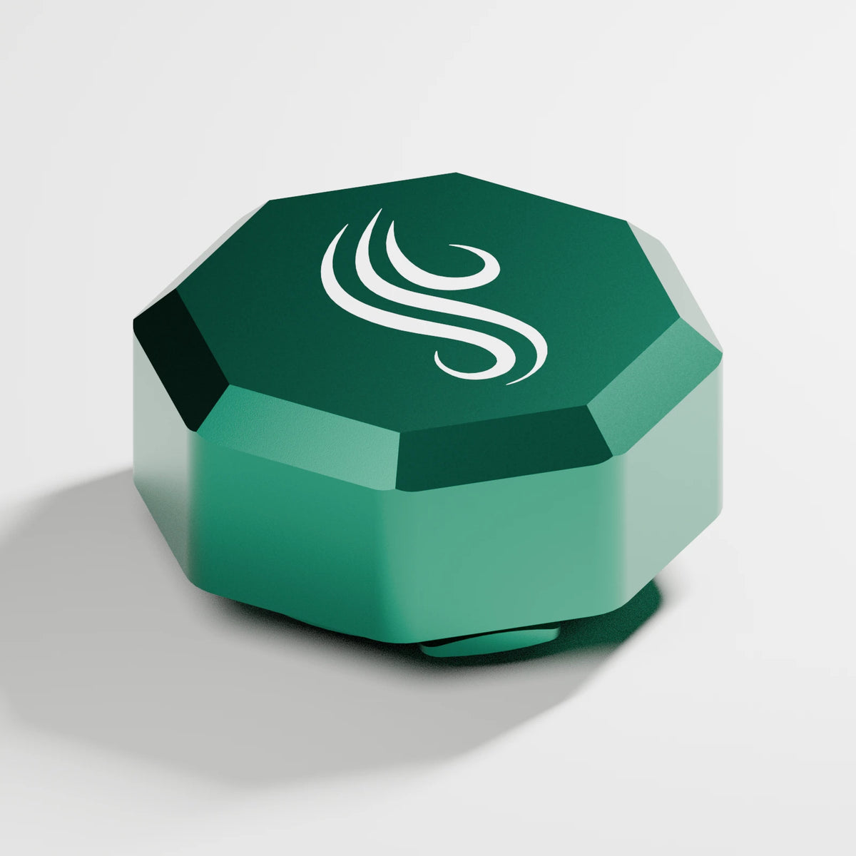 M2/M3 Downstem Odor Cap — Emerald, opposite view