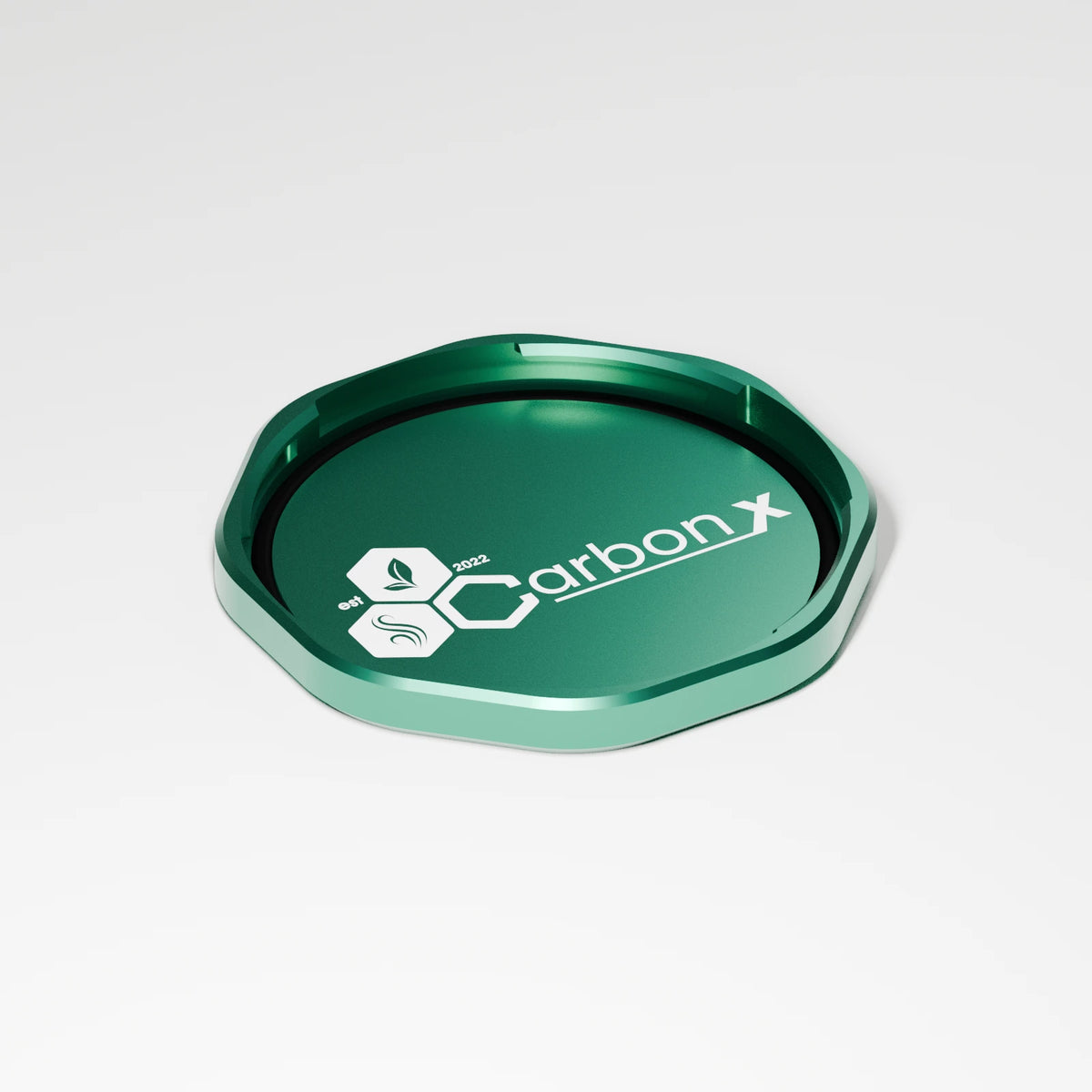 M3 Base Plate — Emerald, three quarter view