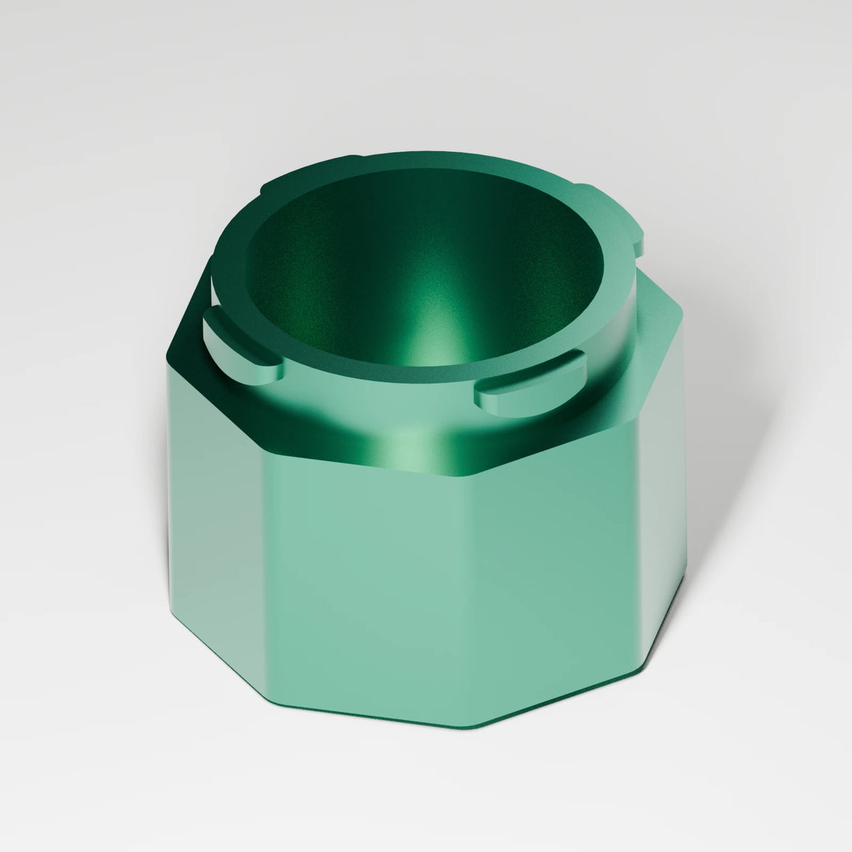 M2/M3 Small Chamber — Emerald, three quarter view