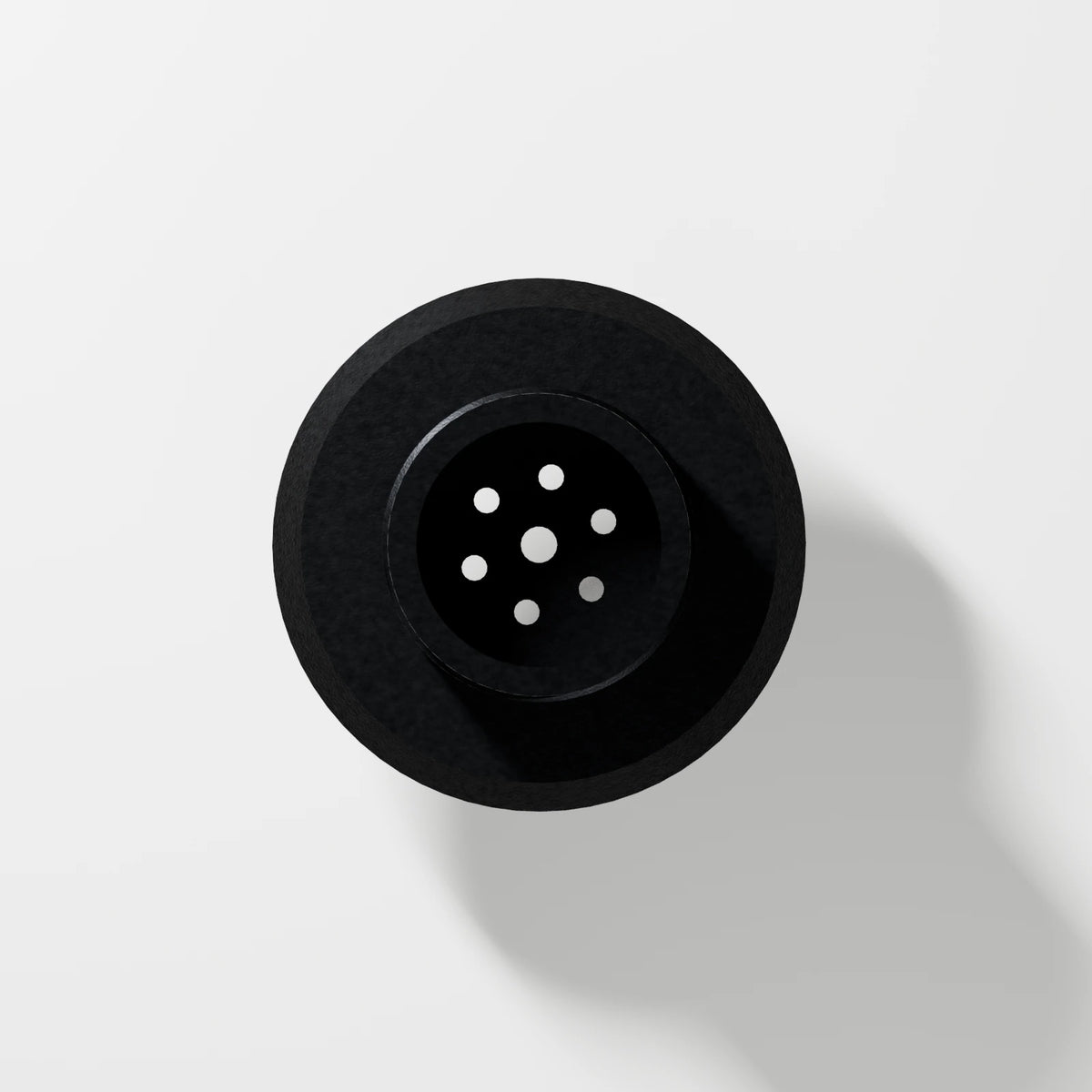 M Series Carb Bowl Piece — Obsidian, underside view