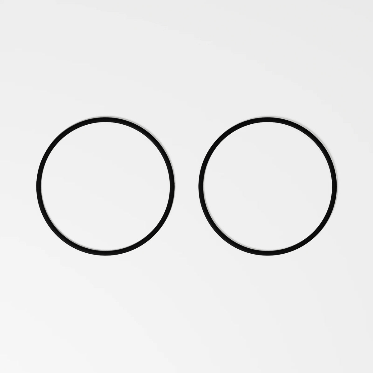 Large O-Ring (Pack of 2) — Fixed black silicone, top view