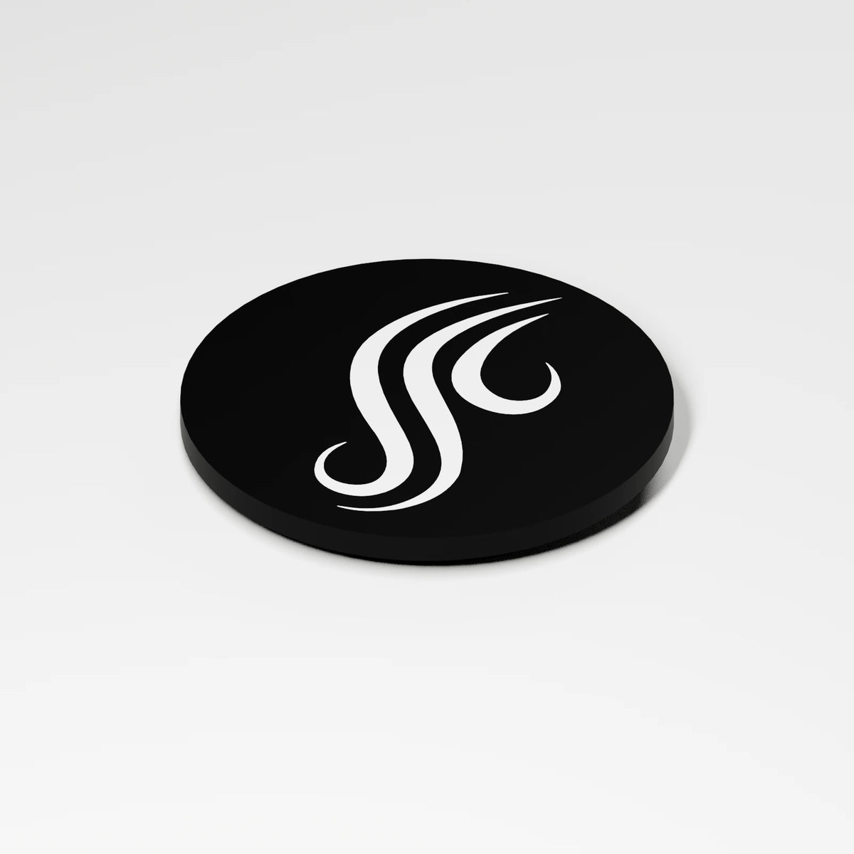 M1 Bowl Cap — Fixed black silicone, three quarter view