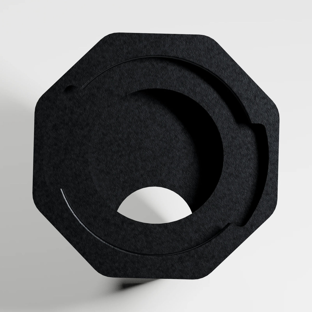 M1 Mouth Piece — Obsidian, underside view