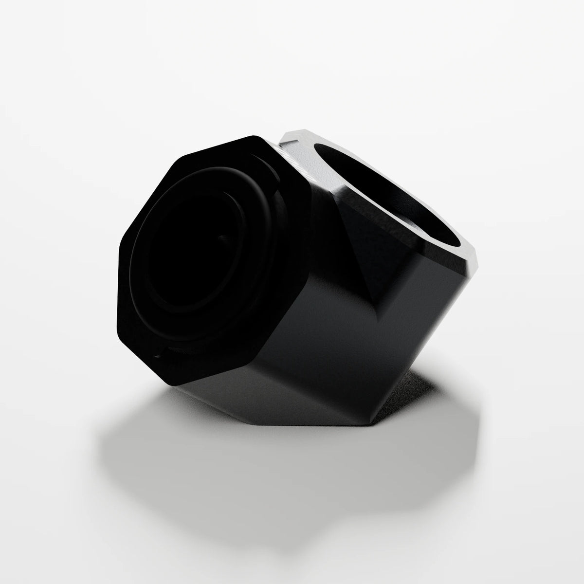M1 Bowl Piece — Obsidian, opposite view