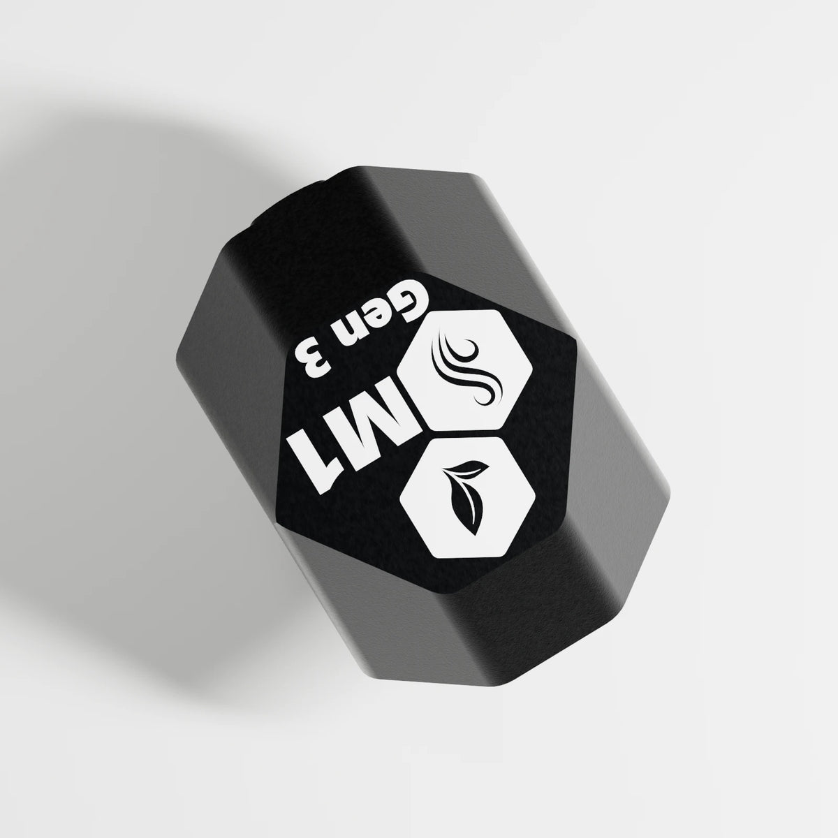 M1 Bowl Piece — Obsidian, underside view