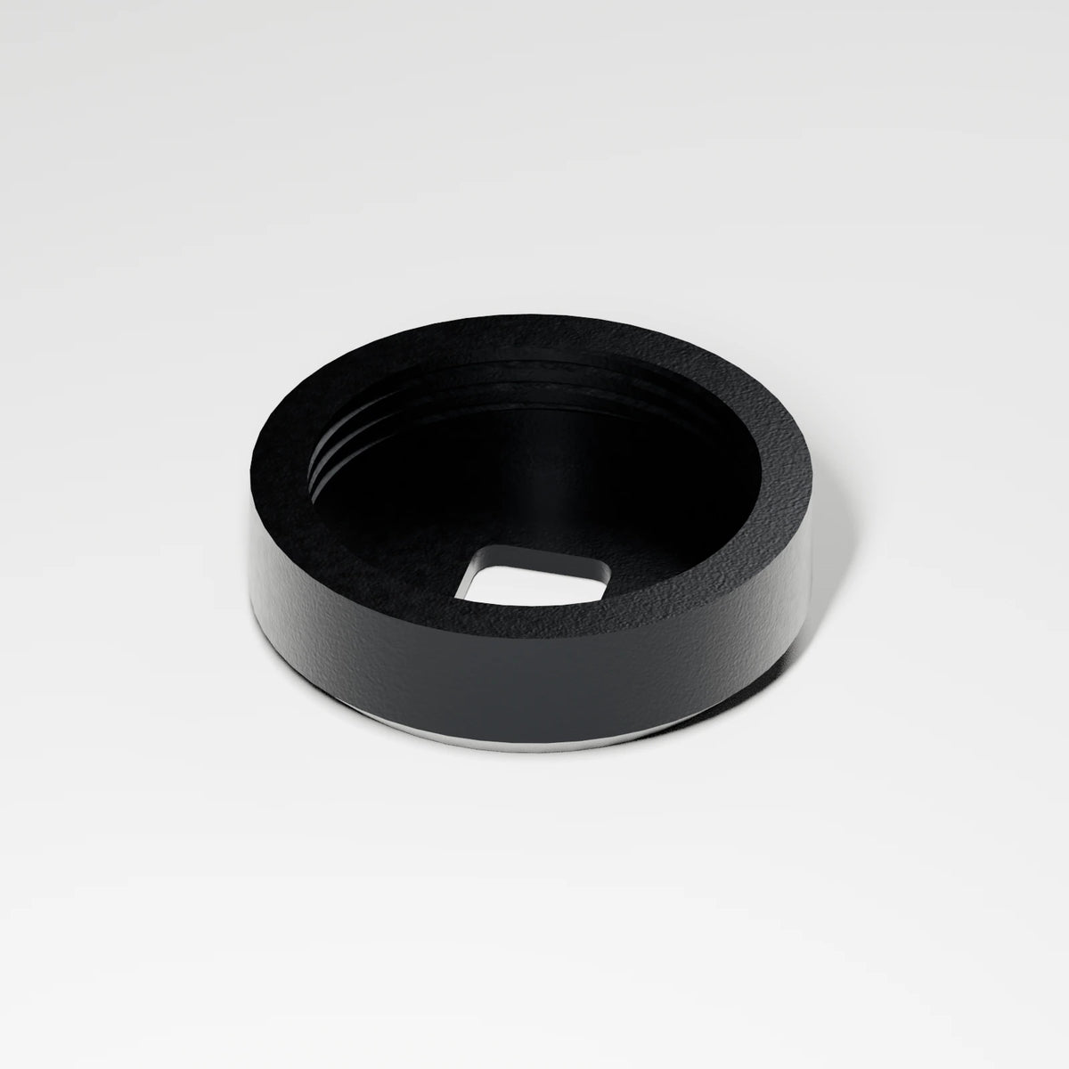 M2/M3 Downstem Cap — Obsidian, three quarter view
