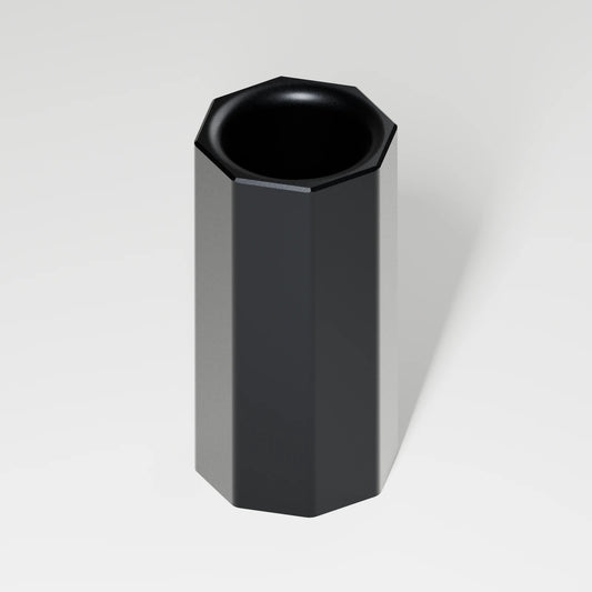 M2/M3 XL Mouthpiece — Obsidian, three quarter view