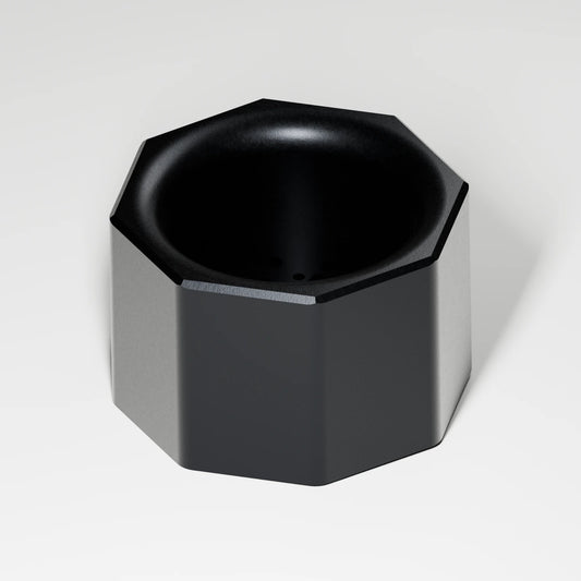 M2/M3 Mouthpiece — Obsidian, three quarter view