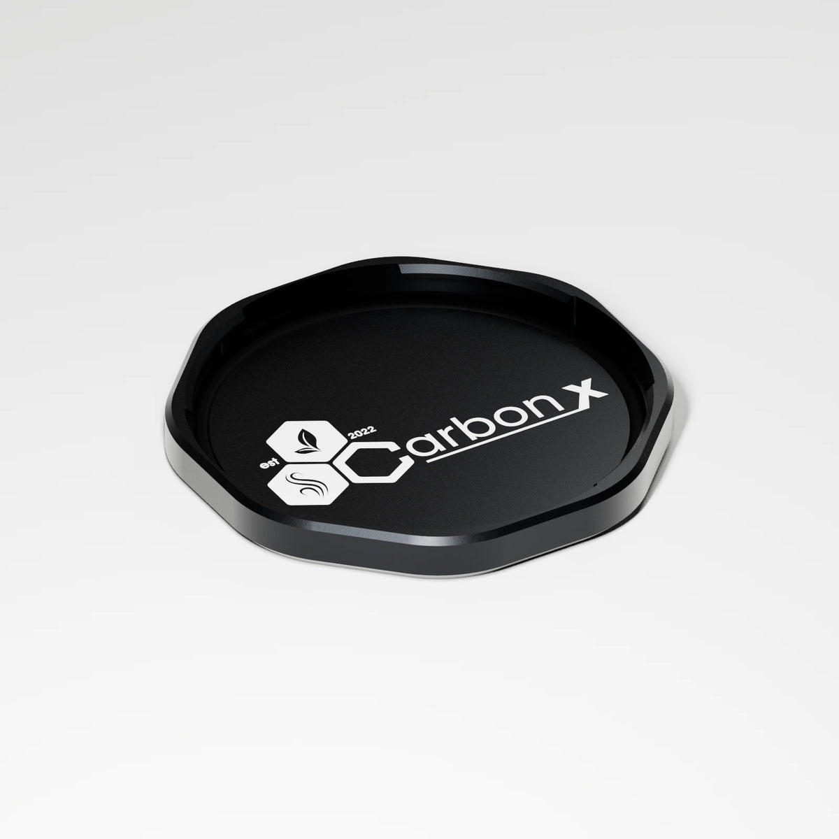 M3 Base Plate — Obsidian, three quarter view