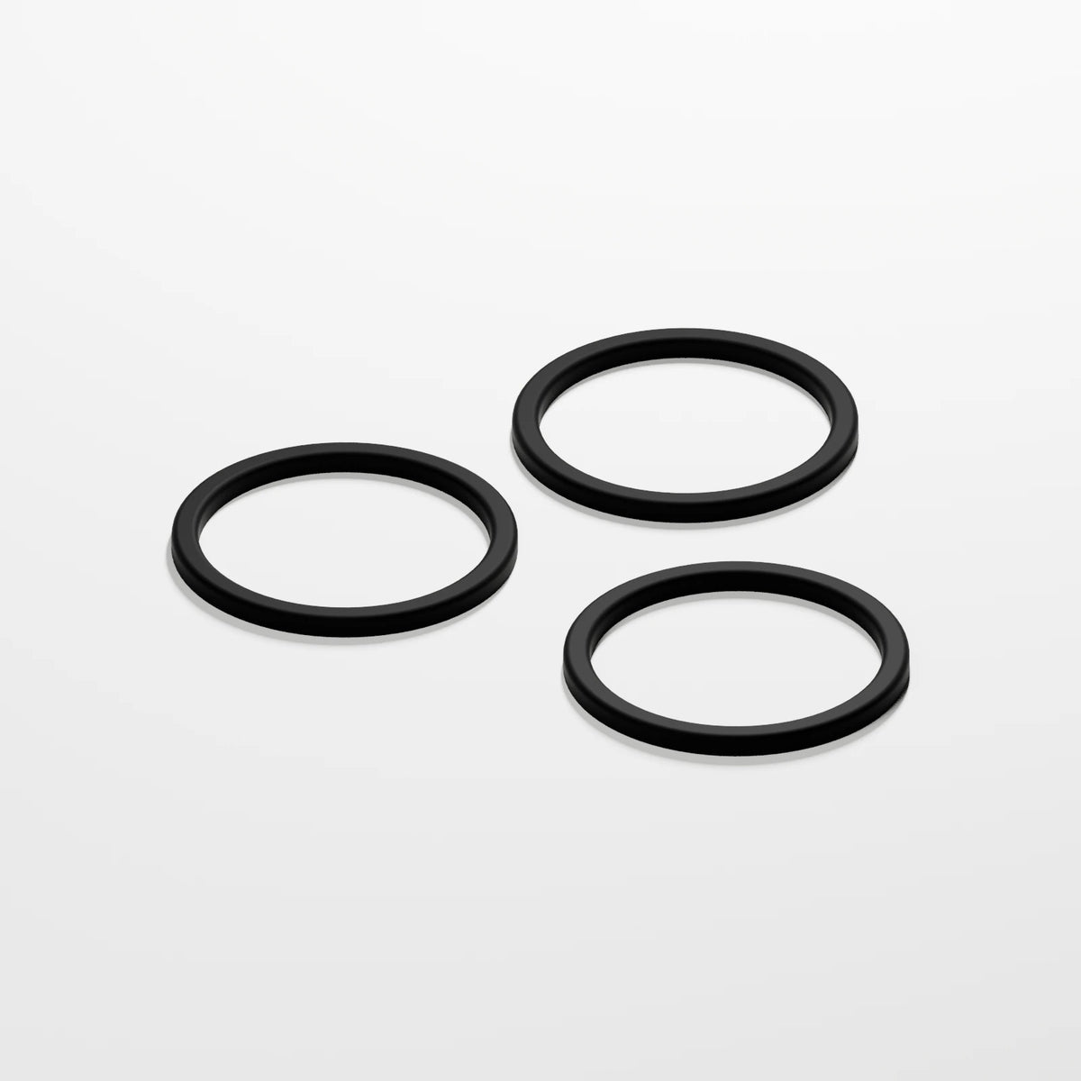 Medium O-ring (Pack of 3) — Fixed black silicone, opposite view