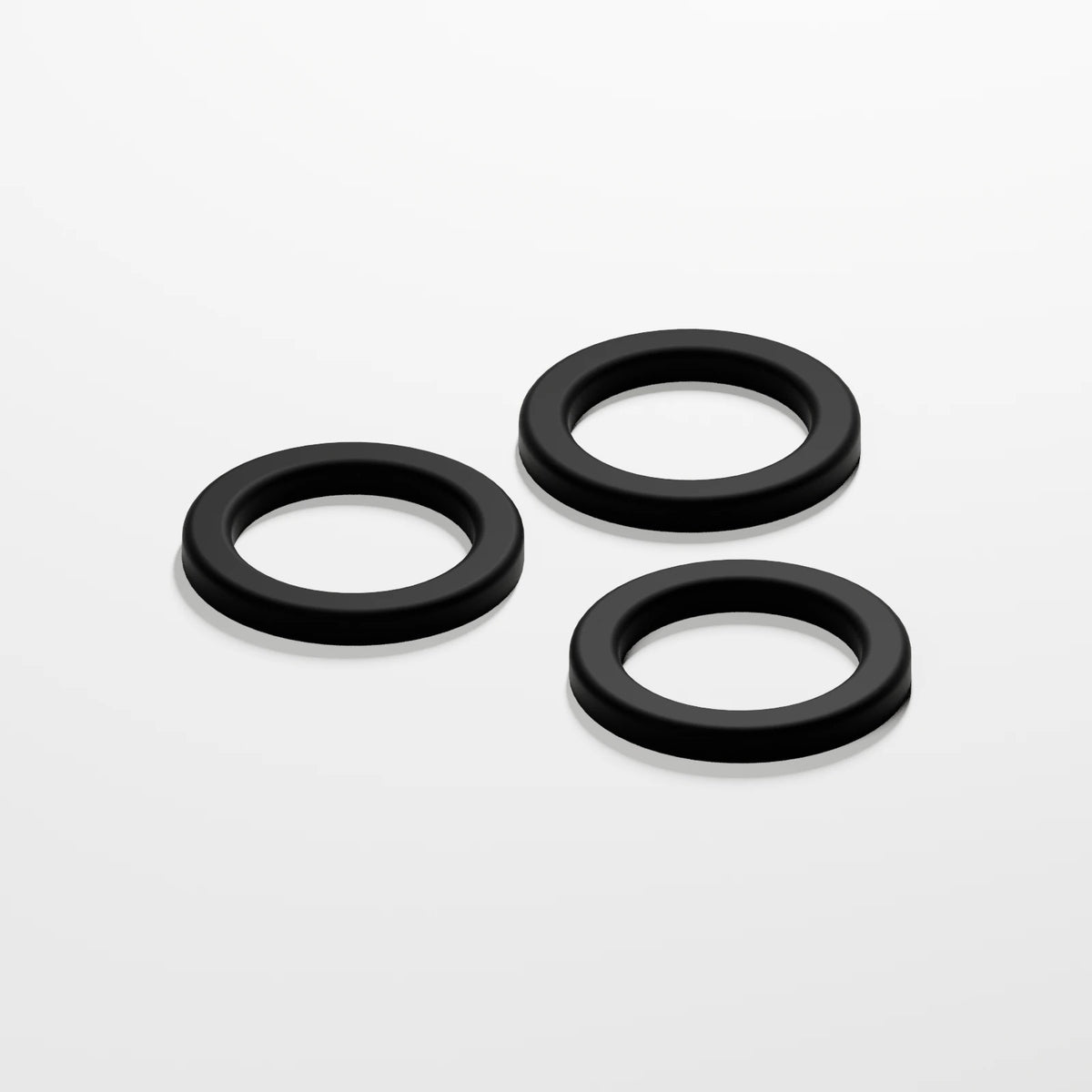 Small O-Ring (Pack of 3) — Fixed black silicone, opposite view