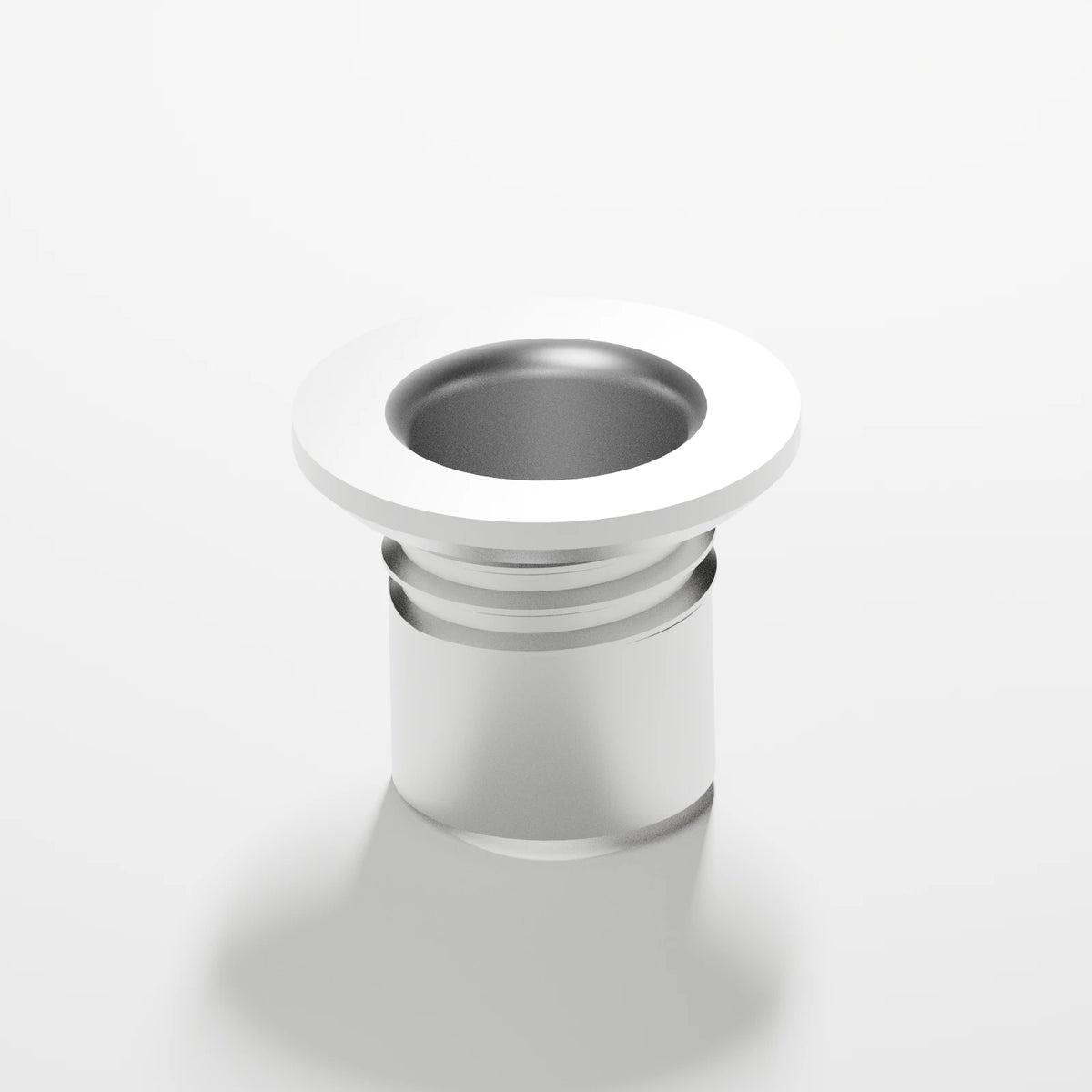 18mm M Series Carb Adapter — Platinum, opposite view