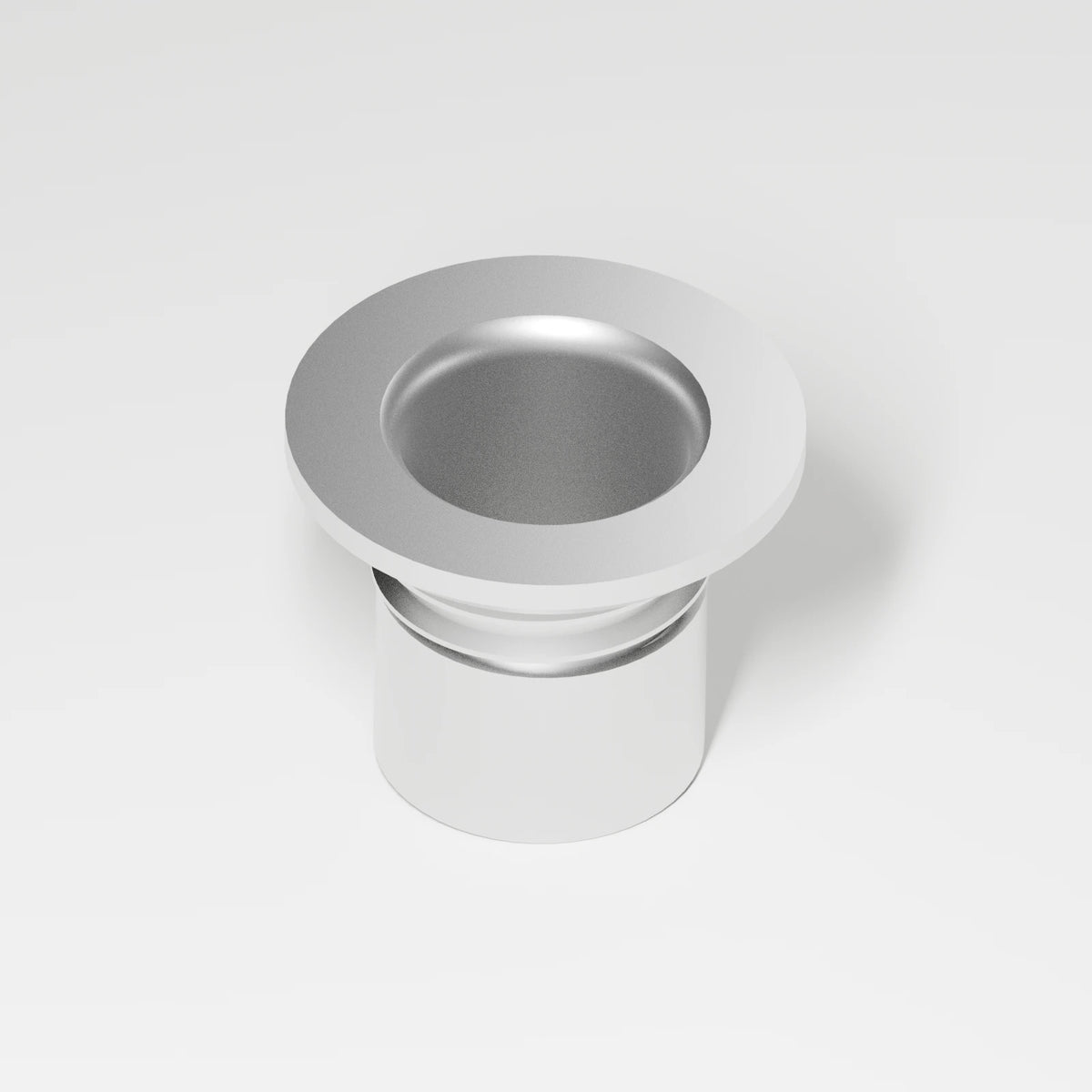 18mm M Series Carb Adapter — Platinum, three quarter view