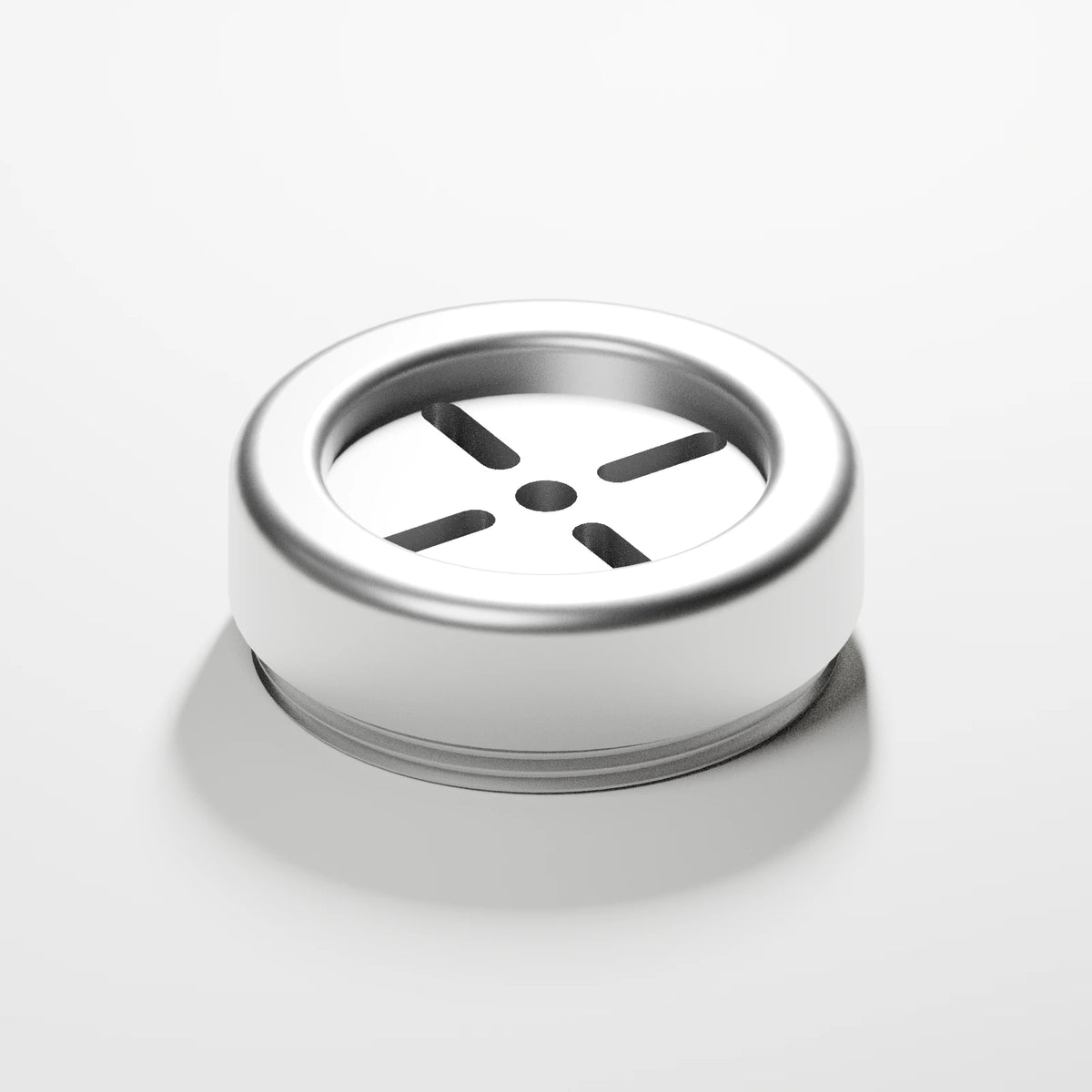 M1 Internal Chamber Cap — Platinum, opposite view