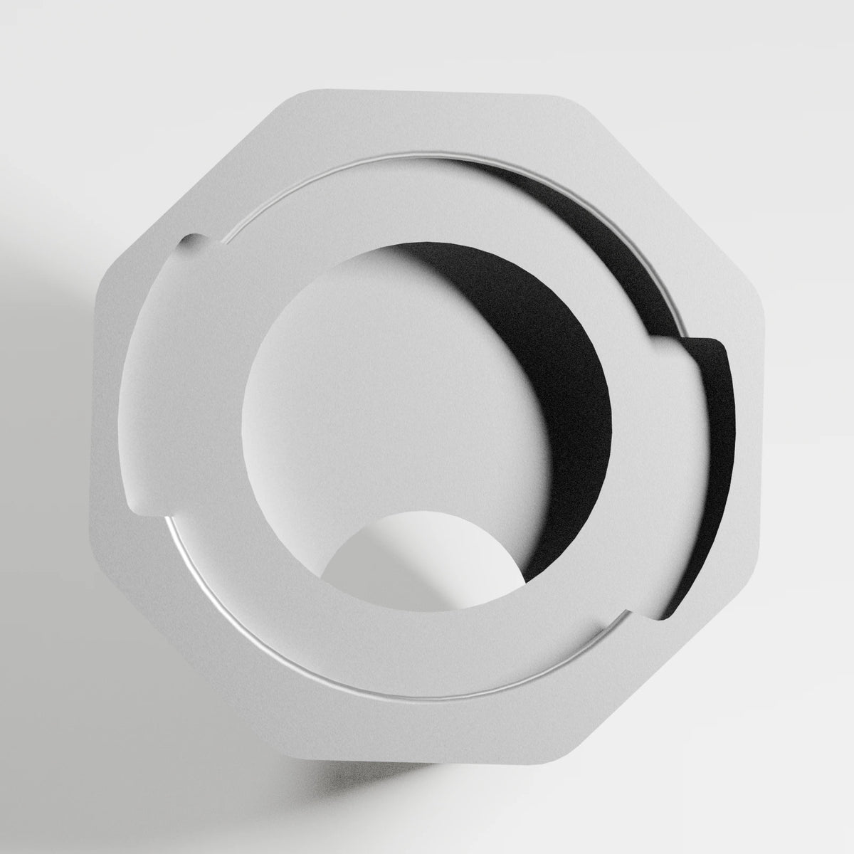 M1 Mouth Piece — Platinum, underside view