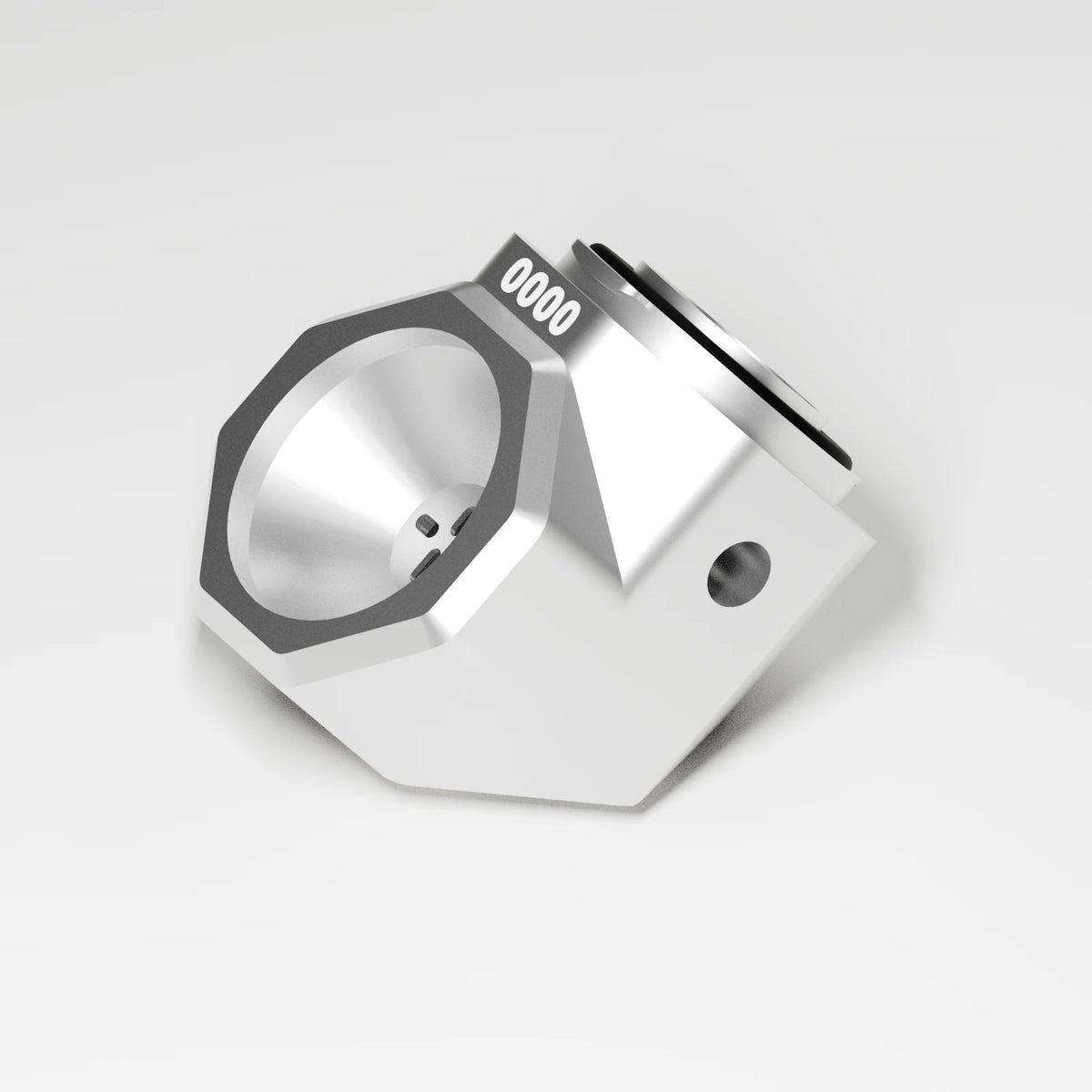M1 Bowl Piece — Platinum, three quarter view