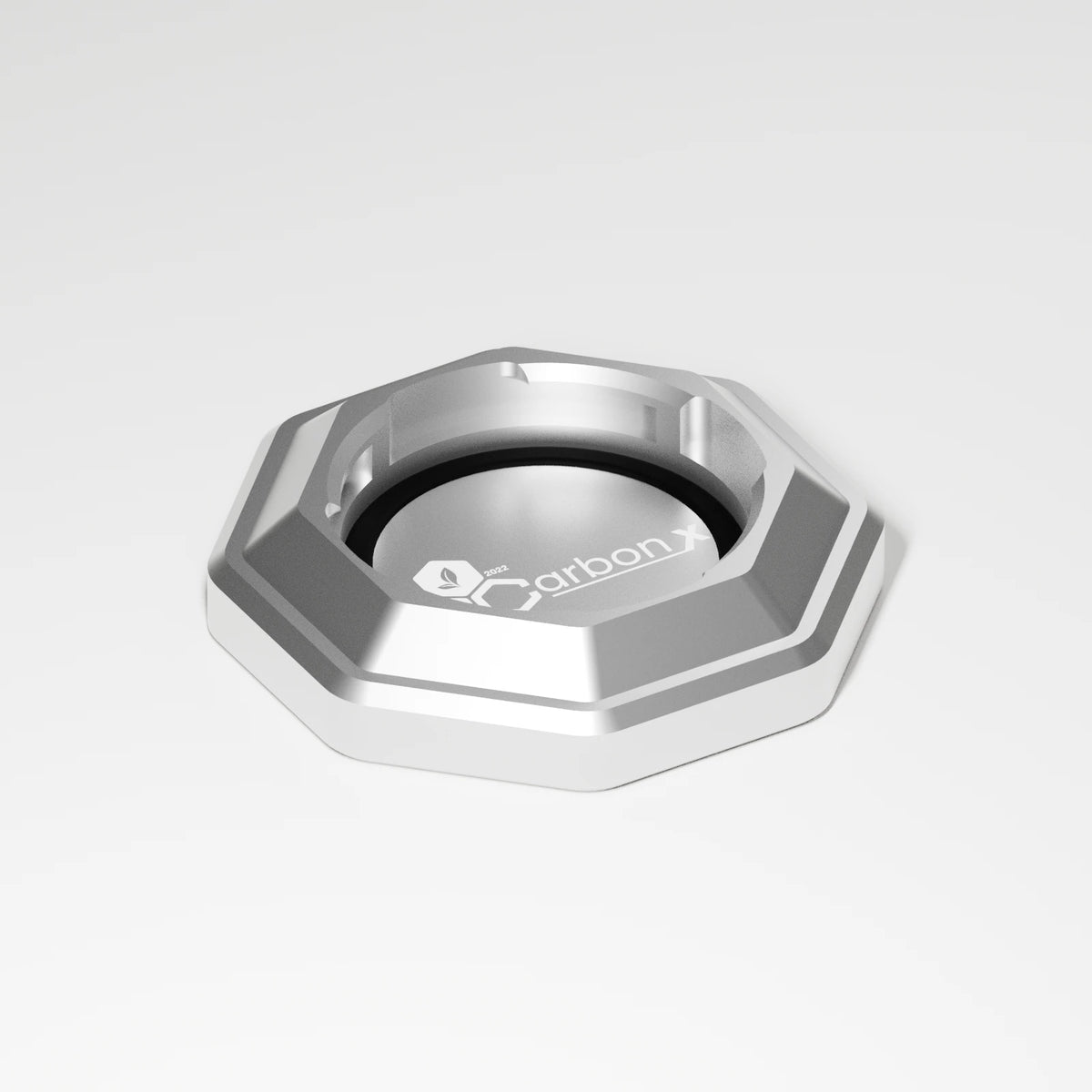 M2 Base Plate — Platinum, three quarter view