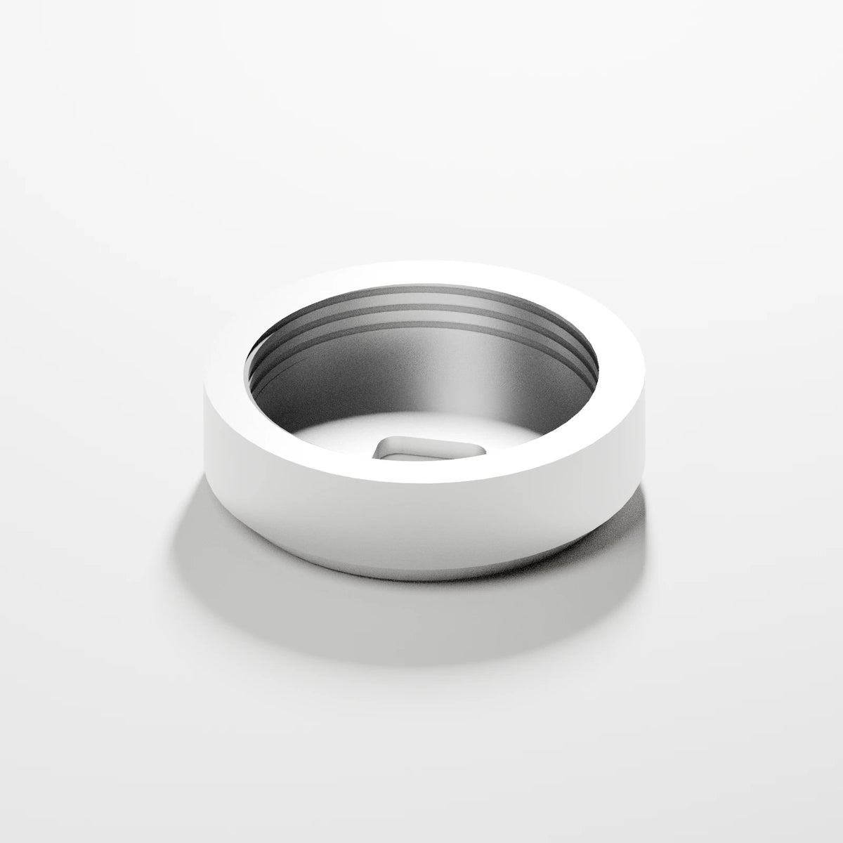 M2/M3 Downstem Cap — Platinum, opposite view