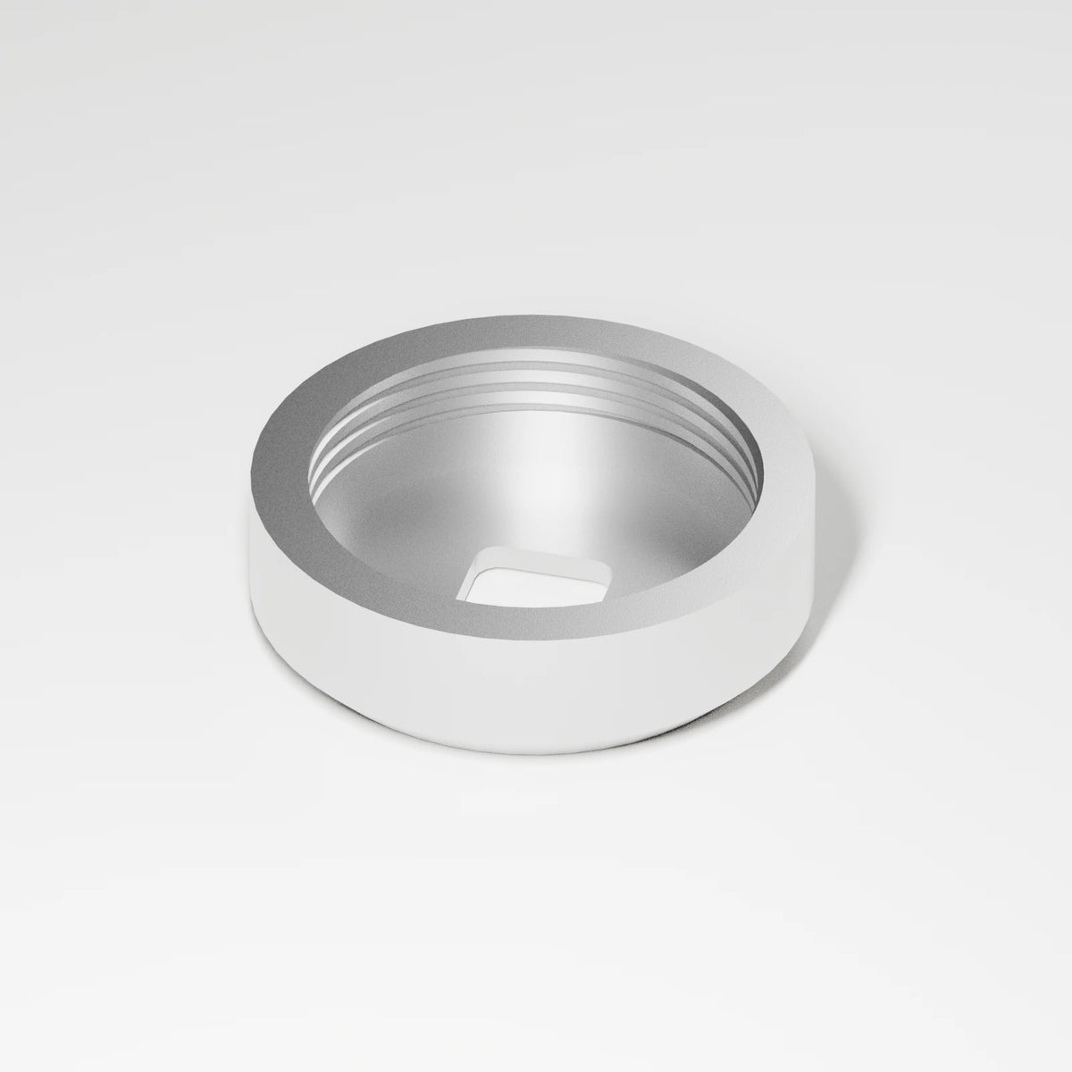 M2/M3 Downstem Cap — Platinum, three quarter view