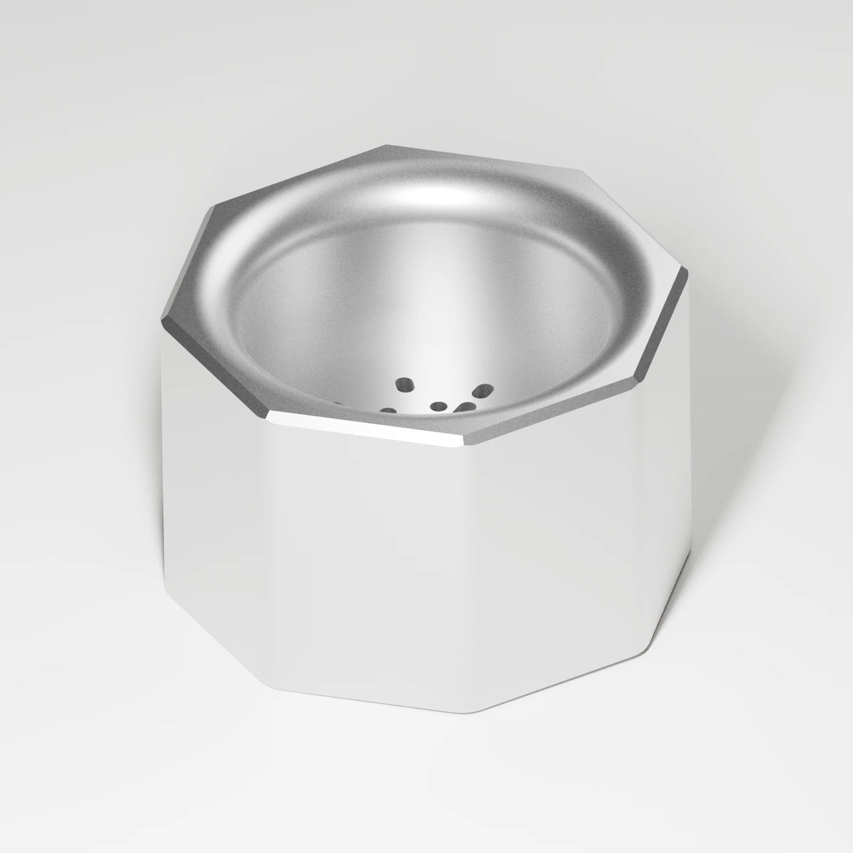 M2/M3 Mouthpiece — Platinum, three quarter view