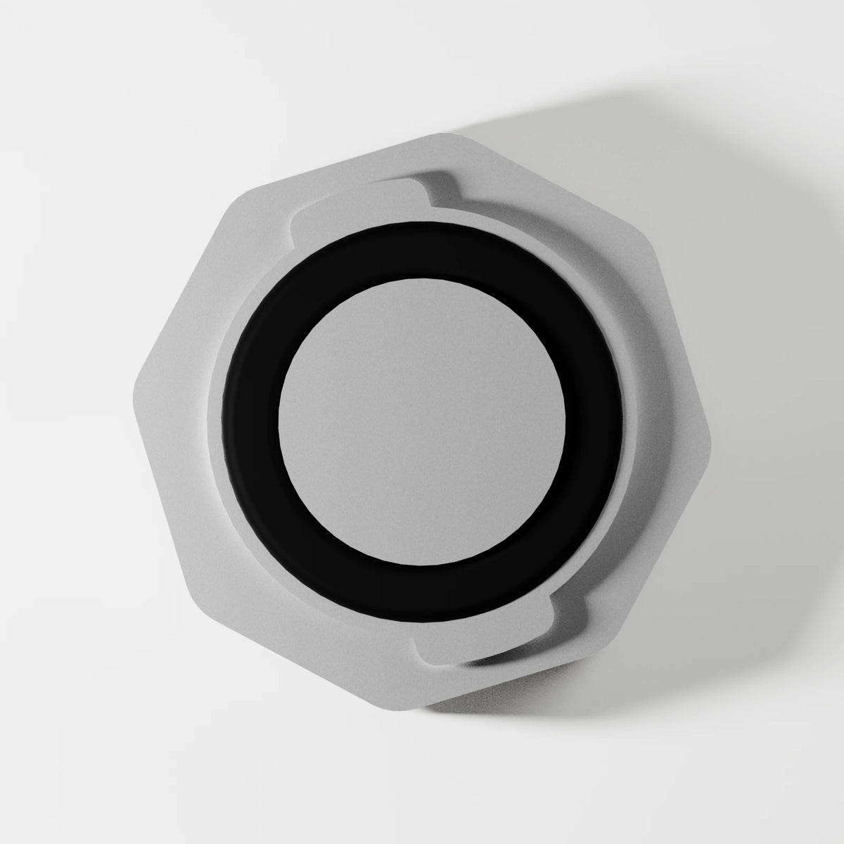 M2/M3 Downstem Odor Cap — Platinum, underside view