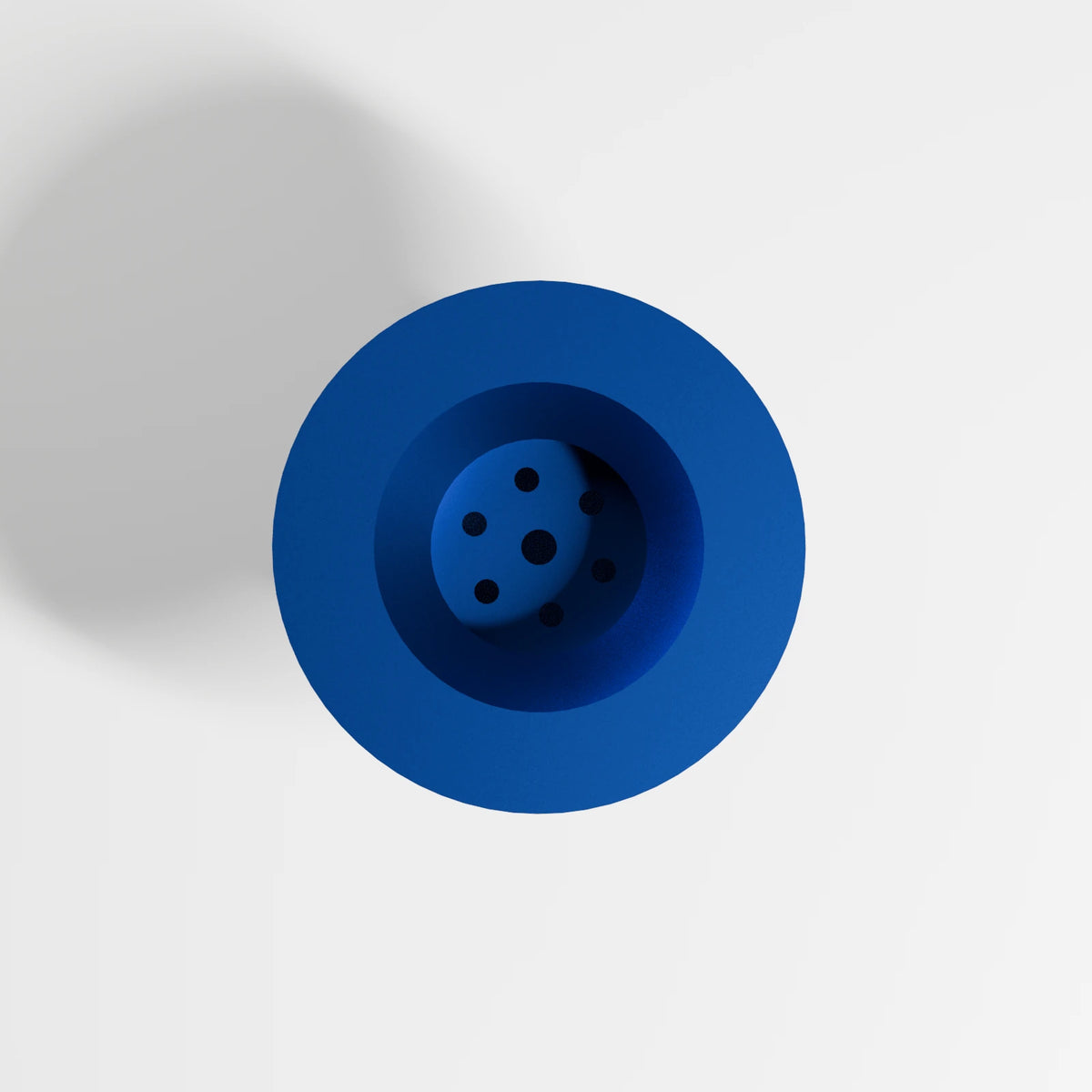 M Series Carb Bowl Piece — Sapphire, top view