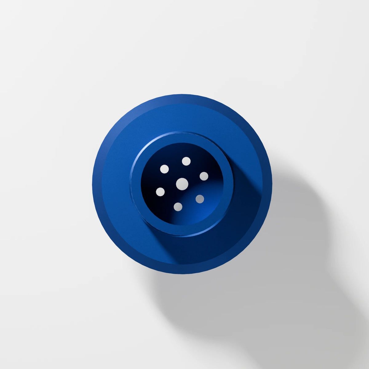 M Series Carb Bowl Piece — Sapphire, underside view