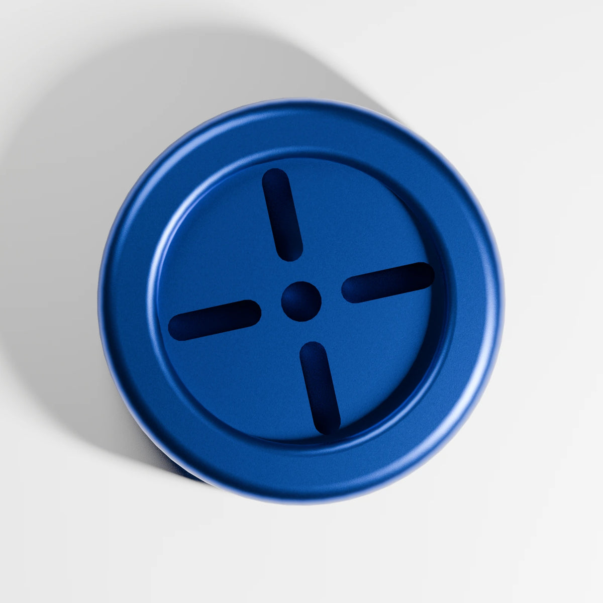 M1 Internal Chamber Cap — Sapphire, top view