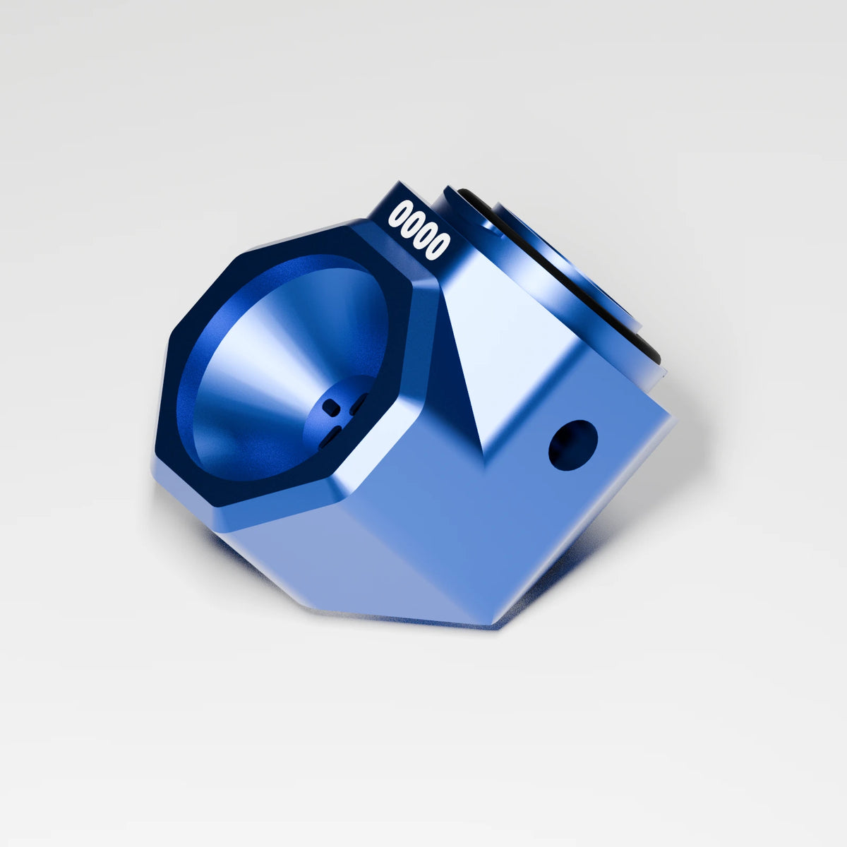 M1 Bowl Piece — Sapphire, three quarter view
