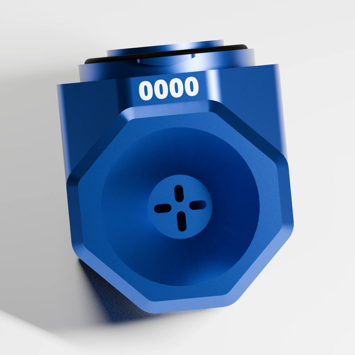 M1 Bowl Piece — Sapphire, top view