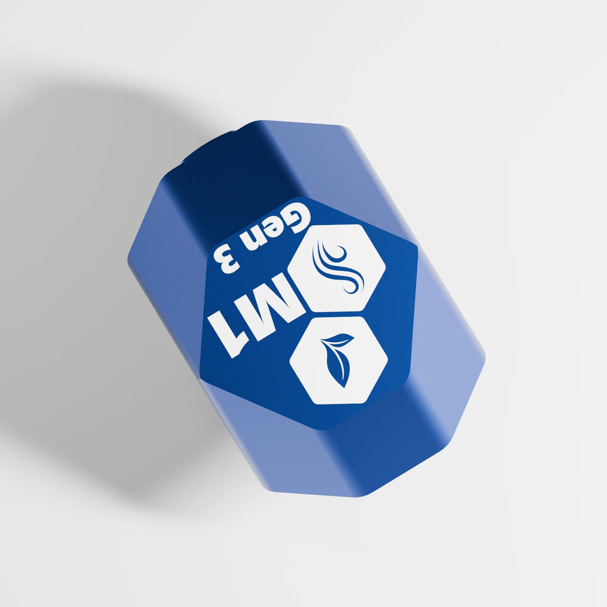 M1 Bowl Piece — Sapphire, underside view