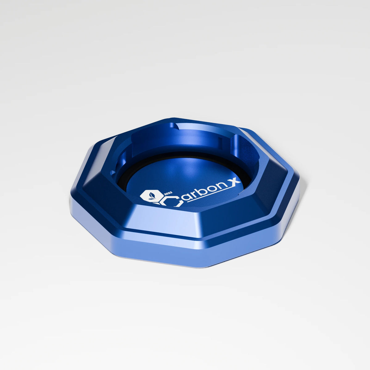 M2 Base Plate — Sapphire, three quarter view