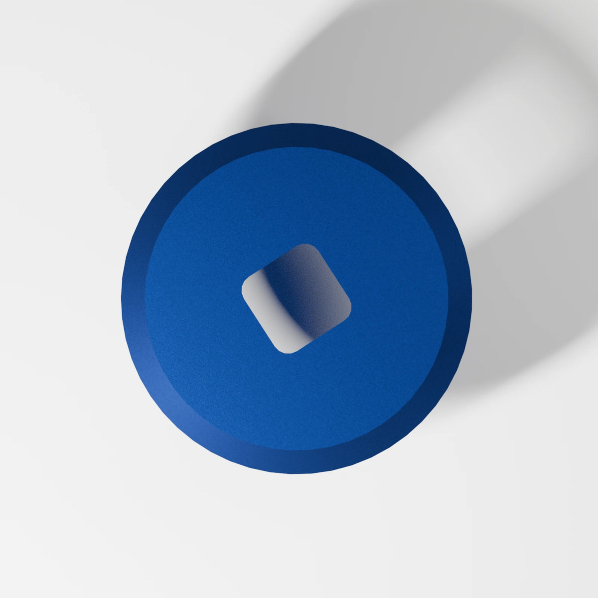 M2/M3 Downstem Cap — Sapphire, underside view