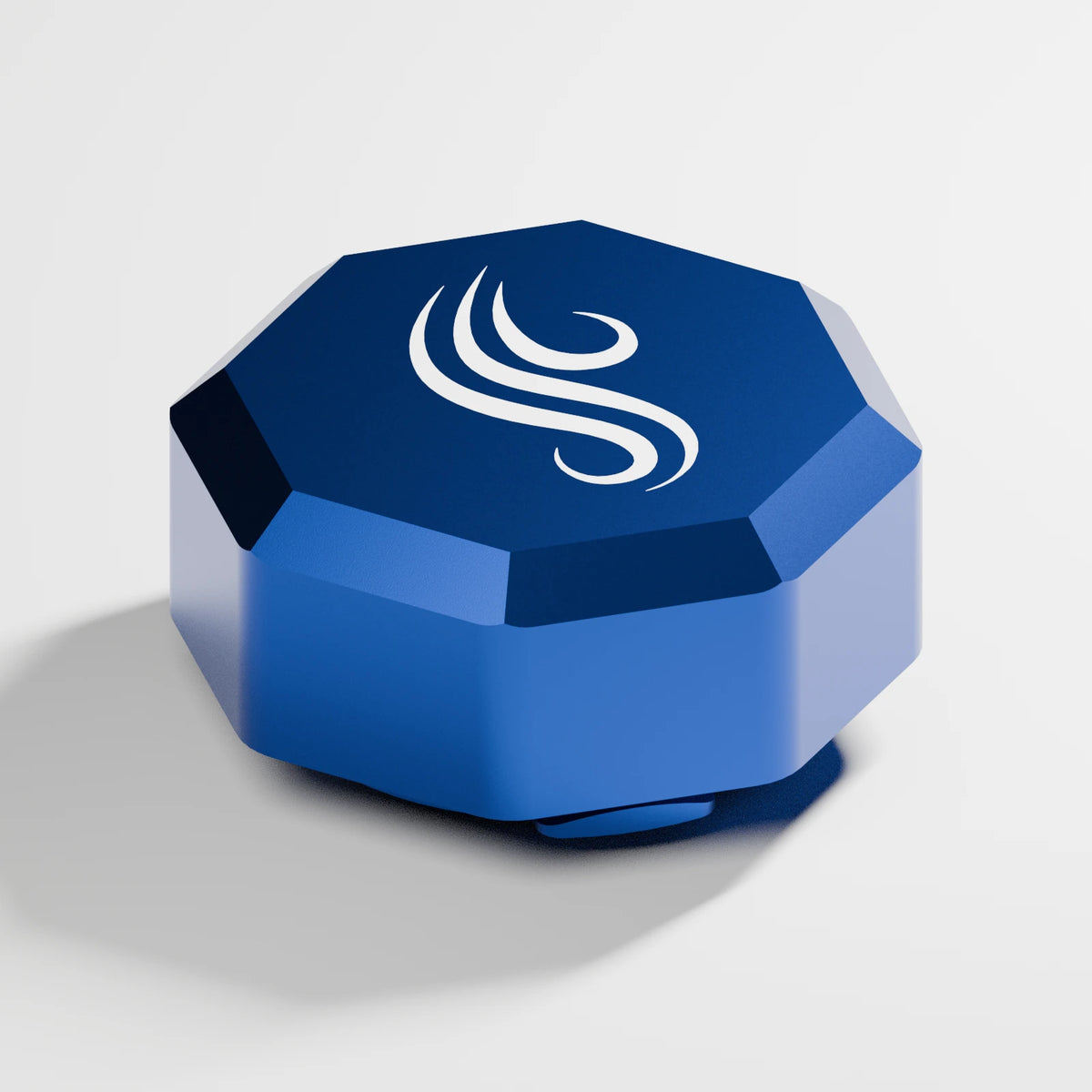 M2/M3 Downstem Odor Cap — Sapphire, opposite view