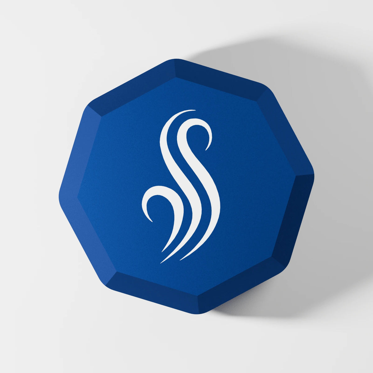 M2/M3 Downstem Odor Cap — Sapphire, top view
