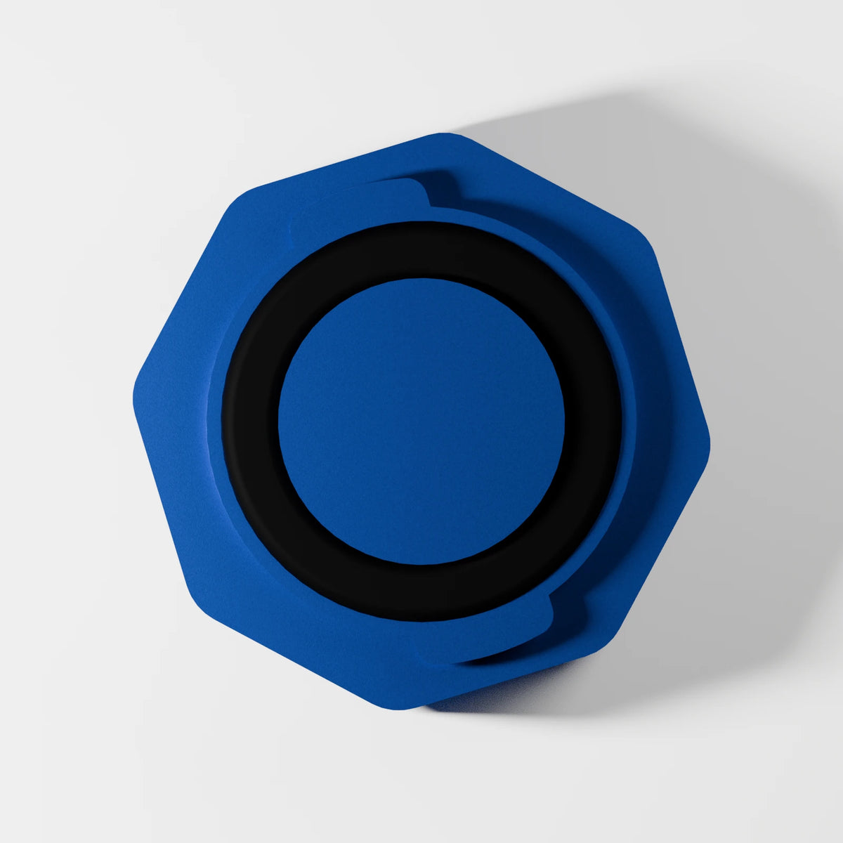 M2/M3 Downstem Odor Cap — Sapphire, underside view