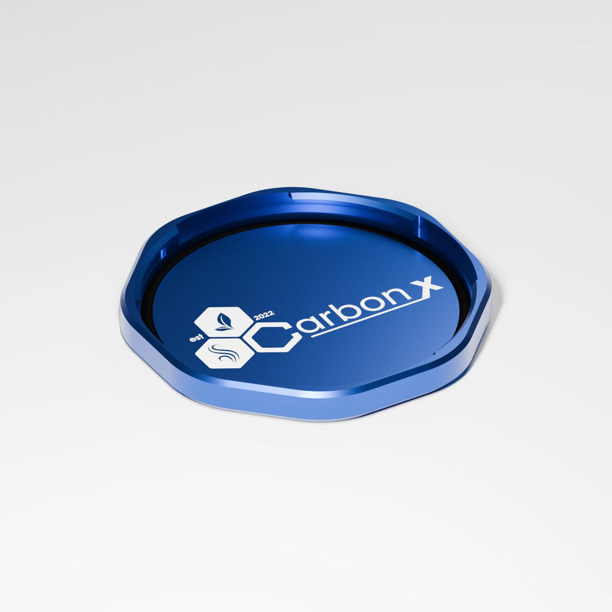 M3 Base Plate — Sapphire, three quarter view